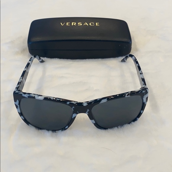 NEW Versace Sunglasses Black & White main image 2